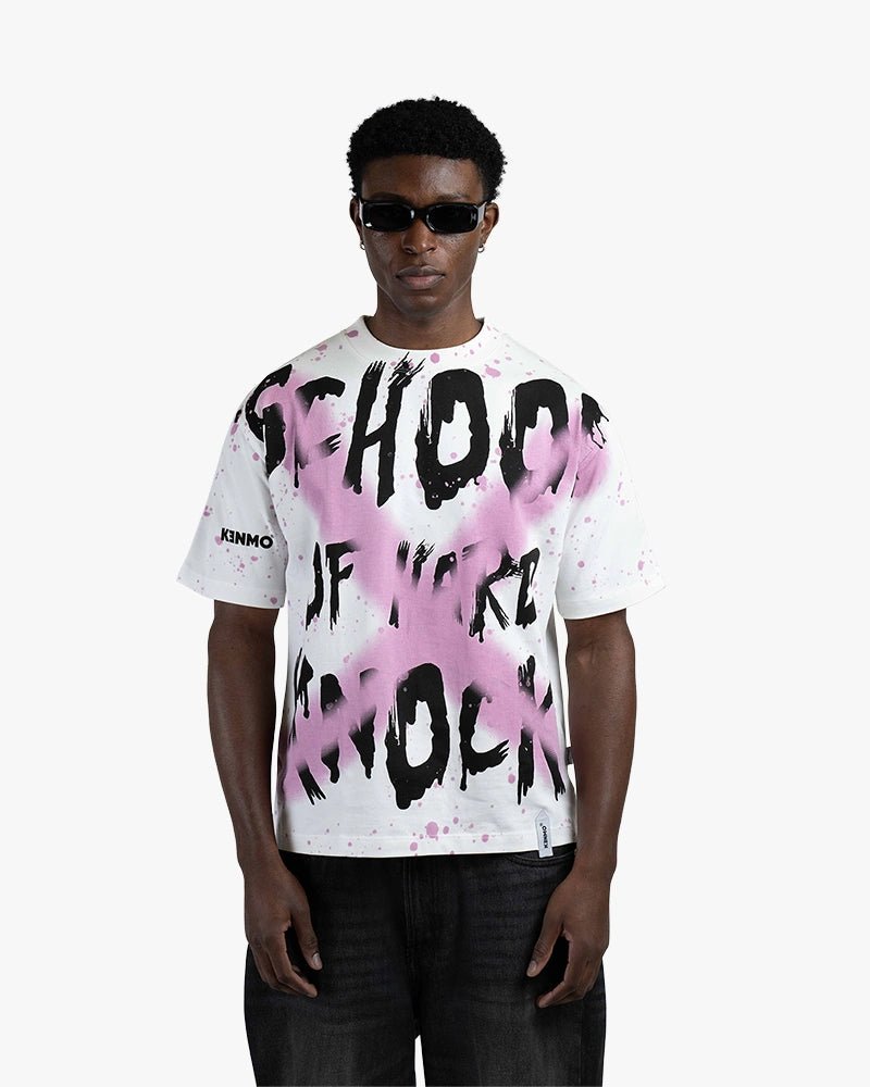School Of Hard knock Tee : White - Kenmo®