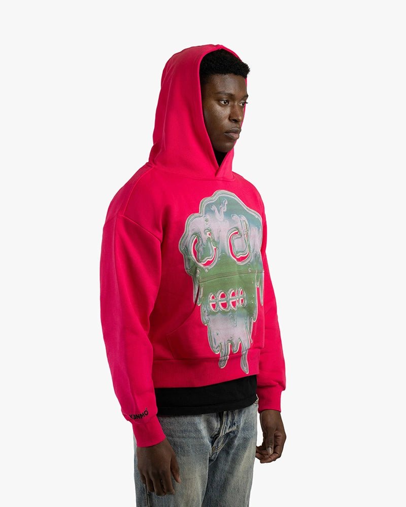Slime Cropped Hoodie : Pink - Kenmo®