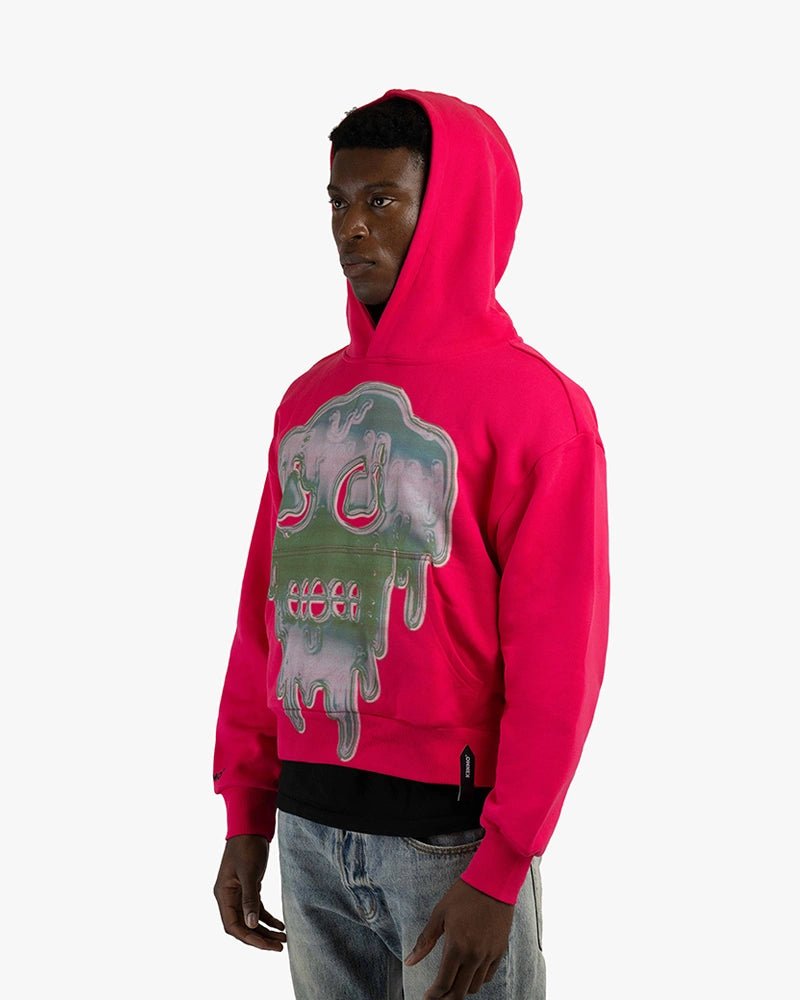 Slime Cropped Hoodie : Pink - Kenmo®