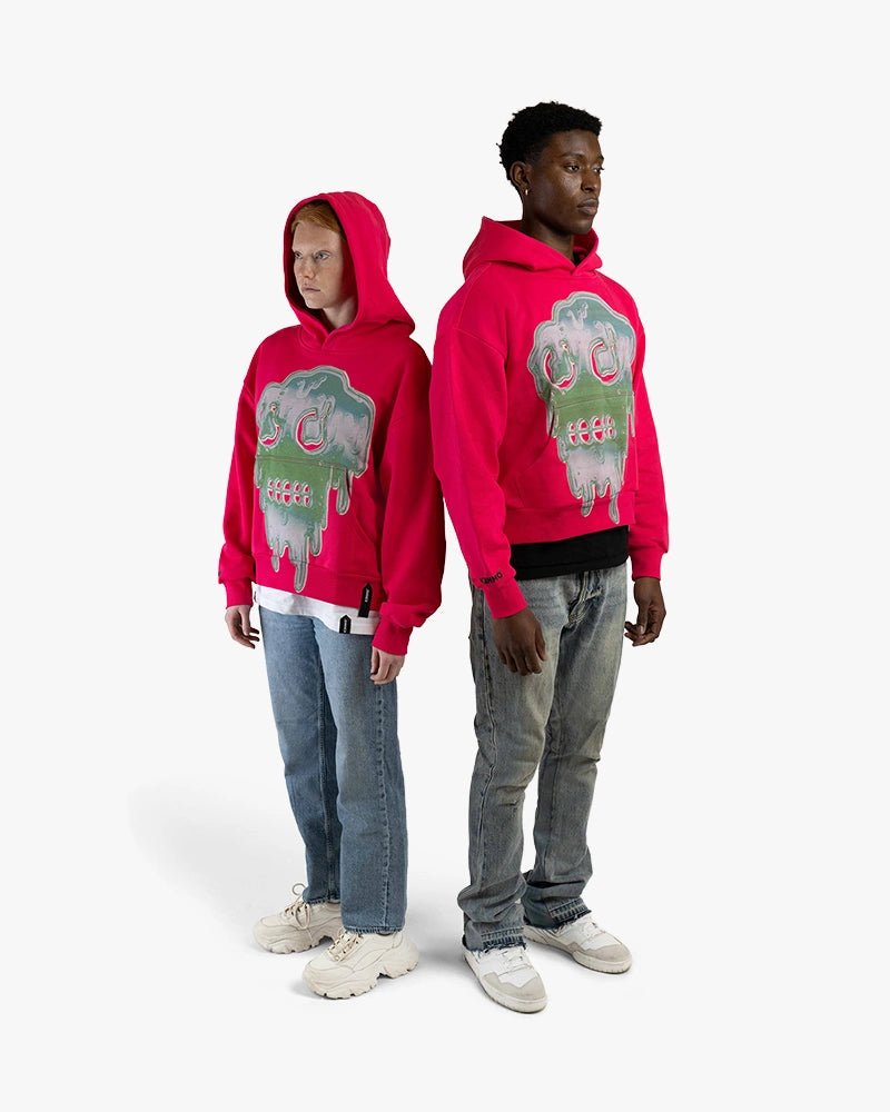 Slime Cropped Hoodie : Pink - Kenmo®