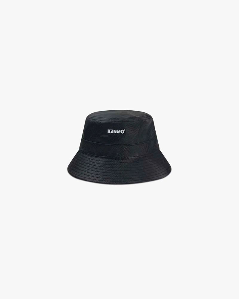 Snake - skin Bucket Hat : Black - Kenmo®