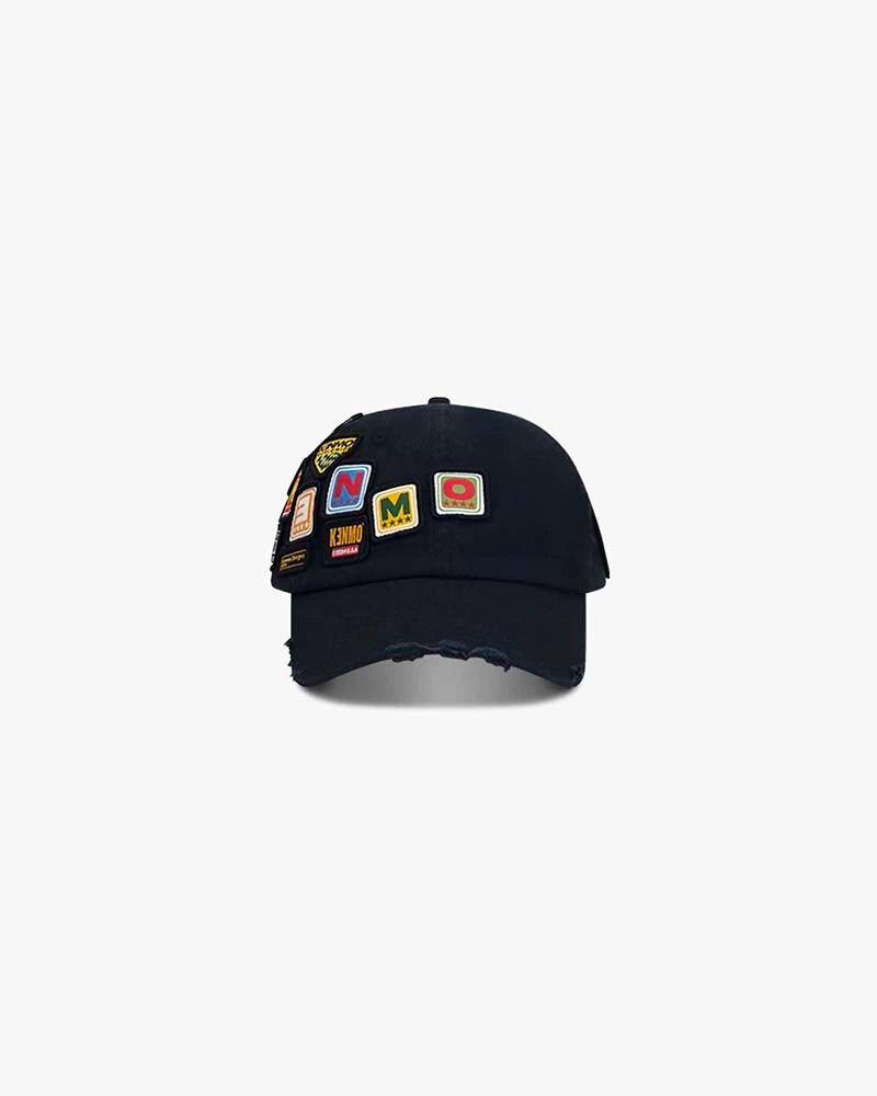 Washed Patch Hat : Black - Kenmo®