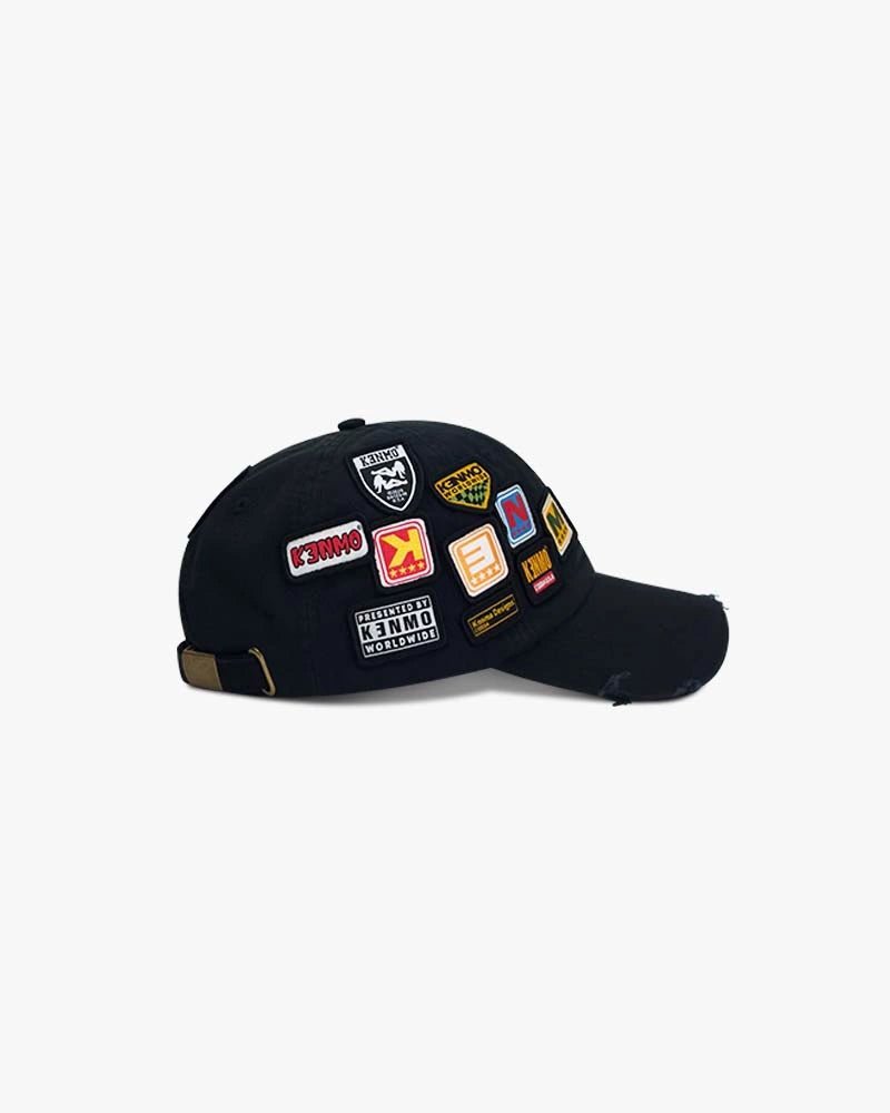 Washed Patch Hat : Black - Kenmo®