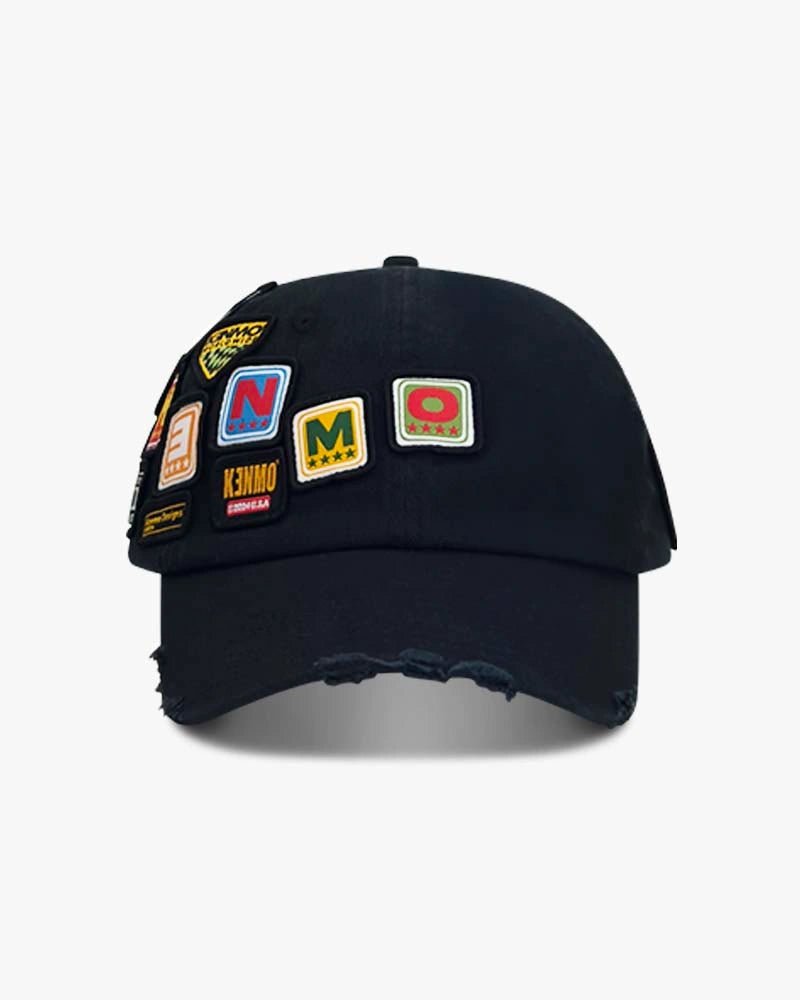 Washed Patch Hat : Black - Kenmo®