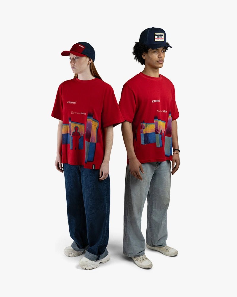 You Are Not Alone Tee : Red - Kenmo®